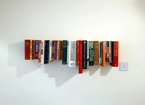 nontraditional bookshelves