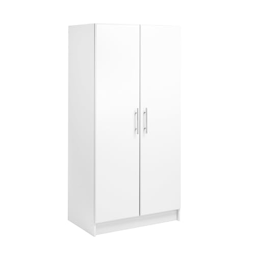 Prepac Armoir, Elite 32"W x 35"H x 20"D White Wardrobe