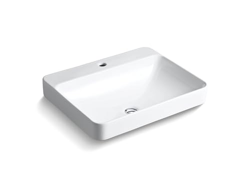 Kohler 2660-1-0 Vox Vessel Bathroom Sink with Single Faucet Hole,