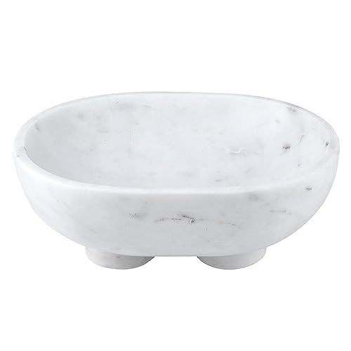 Santa Barbara Design Studio Decorative Bowls Footed Oblong Solid Marble