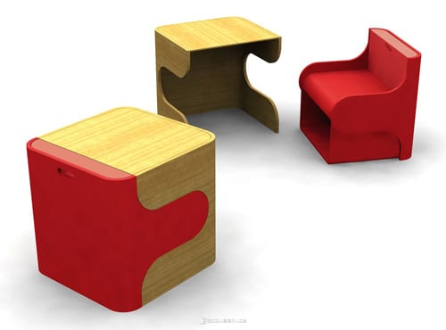 Klick Kids Desk Chair Set by Pkolino