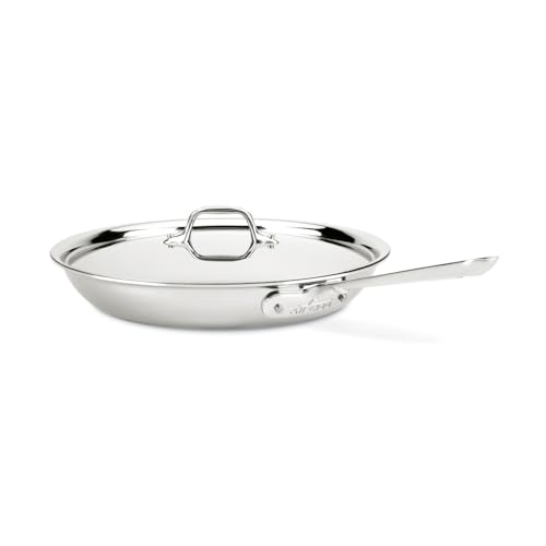 All-Clad D3 3-Ply Stainless Steel Fry Pan 12 Inch, Induction,