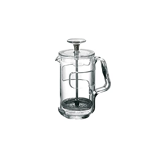 Guzzini My Kitchen Coffee/Tea Press, 3 Cup, 7-Inches, Clear Plastic