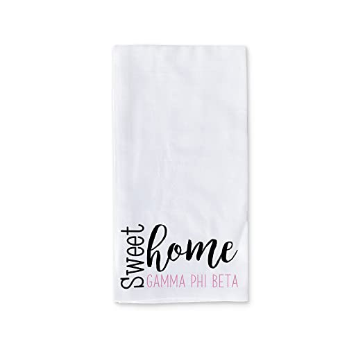 sockprints Sweet Home Gamma Phi Beta Kitchen Towel - Sorority