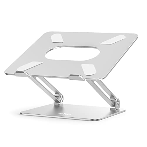 BoYata Laptop Stand, Laptop Holder, Multi-Angle Stand with Heat-Vent, Adjustable