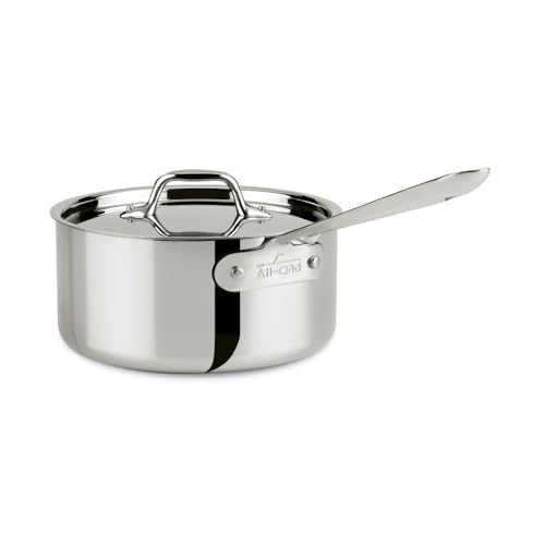 All-Clad D3 3-Ply Stainless Steel Sauce Pan with Lid 3