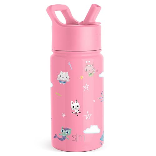 Simple Modern Gabby's Dollhouse Kids Water Bottle with Straw Lid