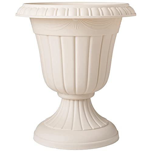 Arcadia Garden Products PL20BG Classic Traditional Plastic Urn Planter Indoor/Outdoor,