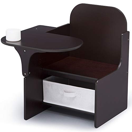 Delta Children MySize Chair Desk With Storage Bin, Dark Chocolate