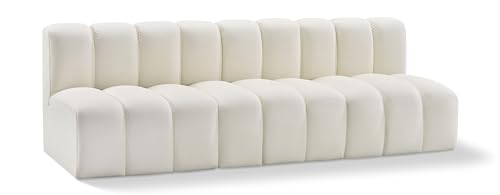 Meridian Furniture Arc Collection Modern | Contemporary Sofa with Soft