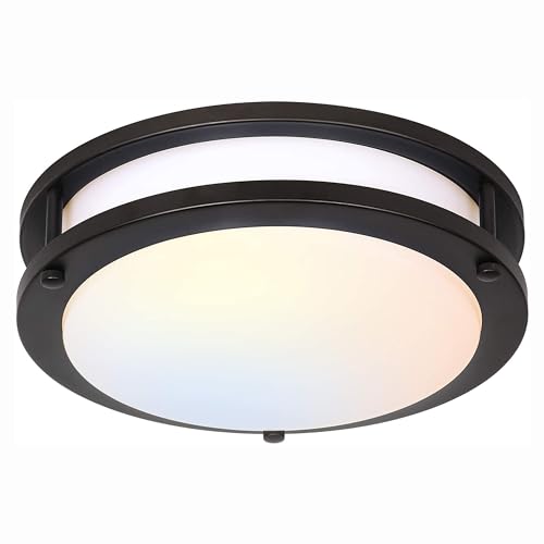 13 inch Flush Mount LED Ceiling Light Fixture, 2700K/3000K/3500K/4000K/5000K Adjustable