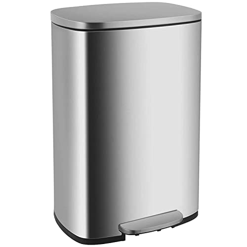 13 Gallon/50 L Garbage Can Kitchen Trash Can with Lid