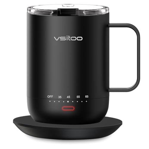 vsitoo S3pro Temperature Control Smart Mug 2 with Lid, Self