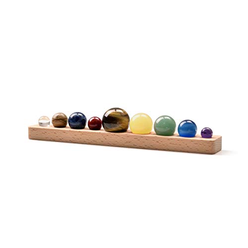 Top Plaza 9 Planets Solar System Desk Decor Tumbled Chakra