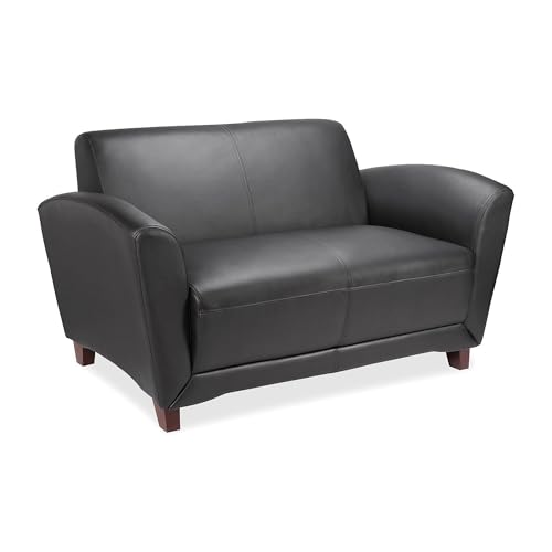 Lorell LLR68951 - Reception Seating Collection Leather Loveseat