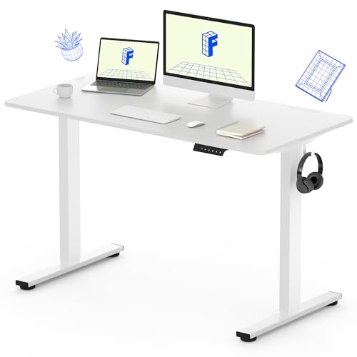 FLEXISPOT Standing Desk Solid One-Piece Desktop Height Adjustable Desk, Electric