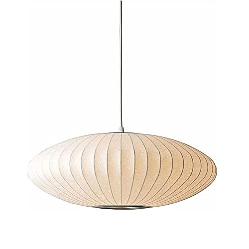 DLSixYi Simple Fabric Lantern Chandeliers Silkworm Cocoon Pendant Light Fixtures