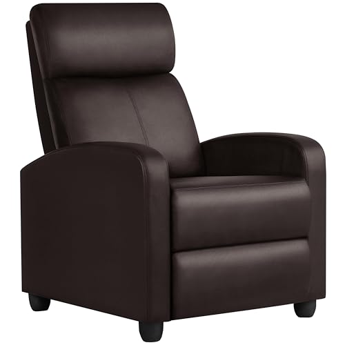 Yaheetech Recliner Chair Faux Leather Recliner Sofa Adjustable Modern Recliner