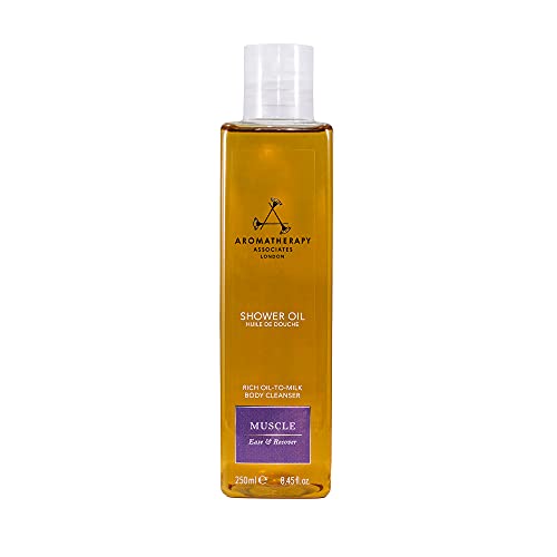 Aromatherapy Associates De-Stress Muscle Shower Oil. Powerful Blend of Rosemary,