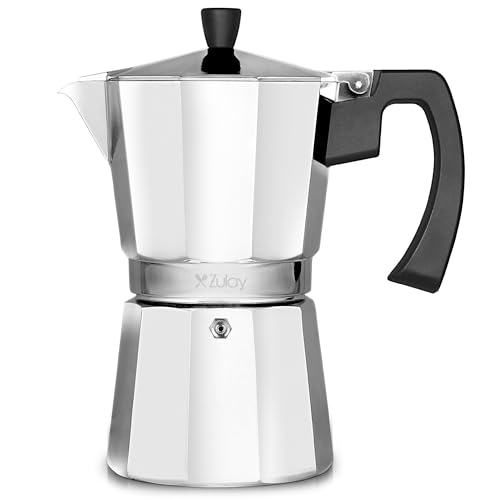 Zulay Kitchen Stovetop Espresso Maker - Moka Pot 6 Espresso