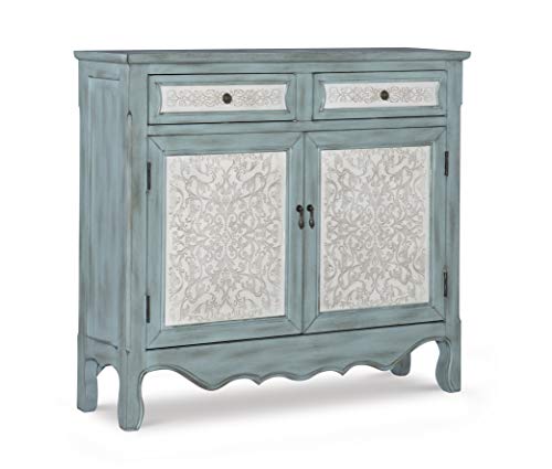 Powell Antique Console, Blue/White