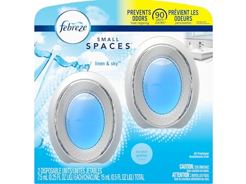 Febreze Small Spaces Air Freshener, Linen & Sky, Odor Eliminator