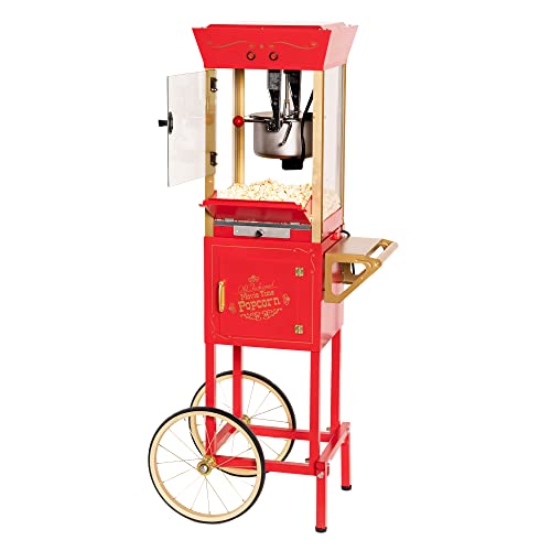 Nostalgia Popcorn Maker Machine - Professional Cart With 8 Oz