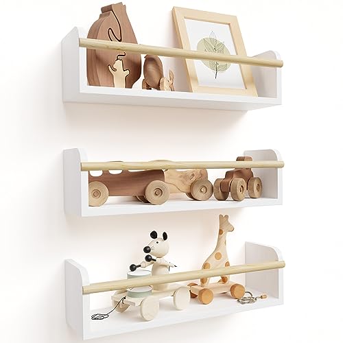 Decorative Nursery Bookshelves for Kids - Set of 3 Easy