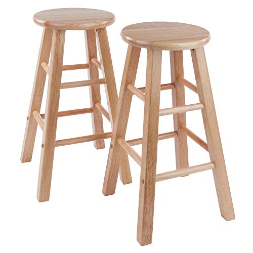 Winsome Wood Element Counter Stools, 2-Pc Set, Natural, 24