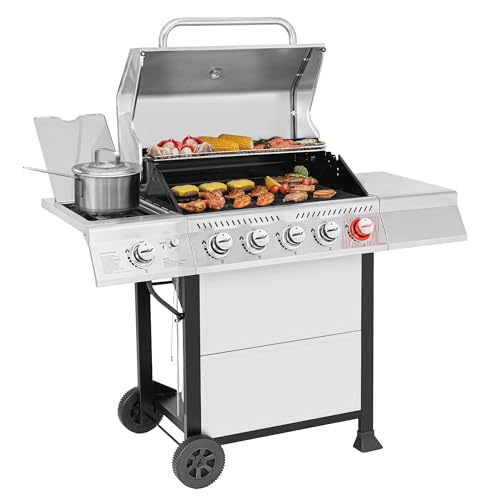 Royal Gourmet GA5401T 5-Burner Propane Gas Grill with Sear Burner