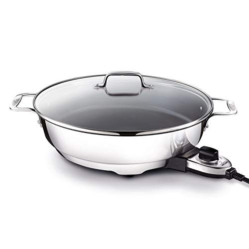 All-Clad Electrics Stainless Steel and Nonstick Surface Skillet 7 Quart