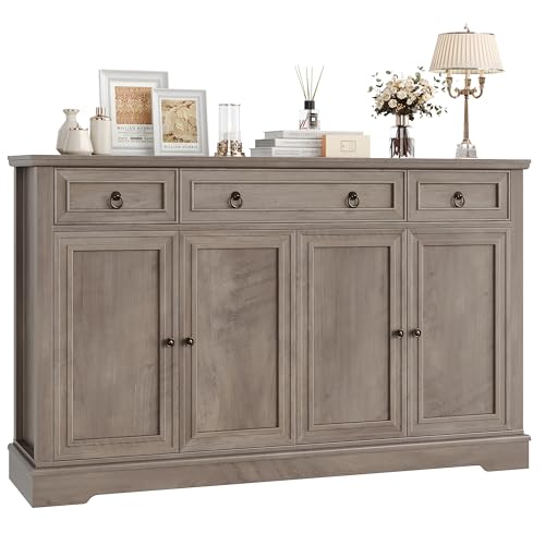 finetones Buffet Cabinet with Storage, 55.1" Large Sideboard Buffet Cabinet,