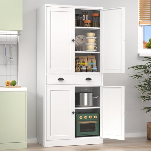 71''Kitchen Pantry Cabinet,Tall Kitchen Pantry Cabinet,Freestanding Kitchen Pantry Storage Cabinet