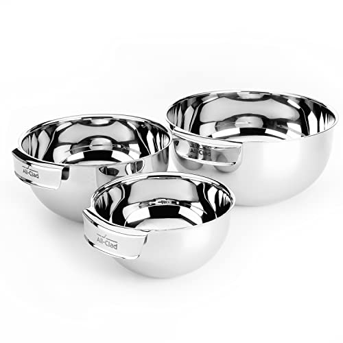 All-Clad Kitchen Accessories Stainless Steel Mixing Bowls Set 1.5, 3,