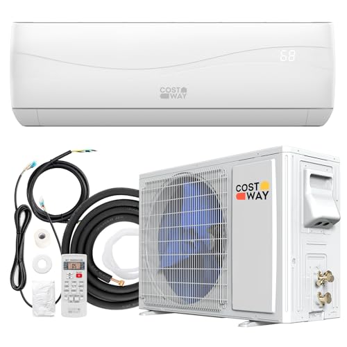 COSTWAY 12000BTU Mini Split Air Conditioner & Heater, 17 SEER2