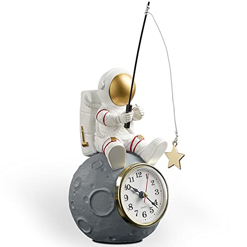 Astronaut Figure Clock for Desktop & Shelf, Battery Operated, Astronaut