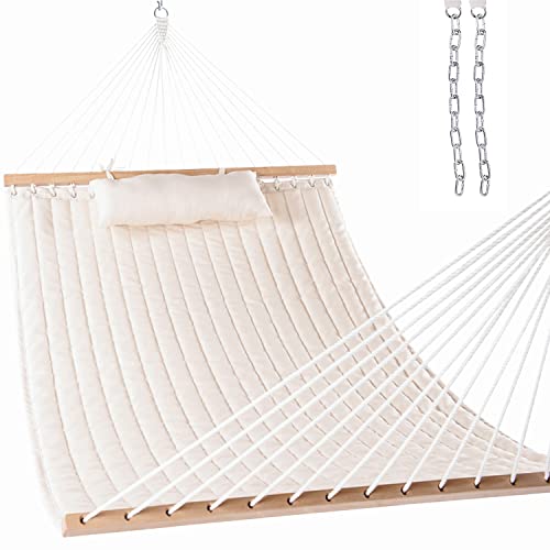 Lazy Daze 12 FT Double Quilted Fabric Hammock with Spreader