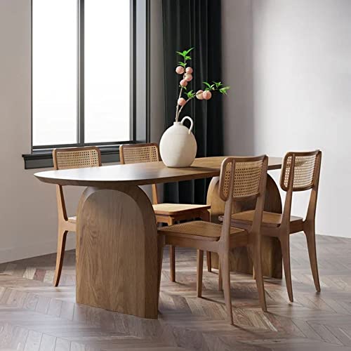 homary 70.9" Japandi Dining Table for 6, Modern Solid Wood