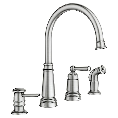 Moen Spot Resist Stainless One-Handle High Arc 4-hole Kitchen Faucet