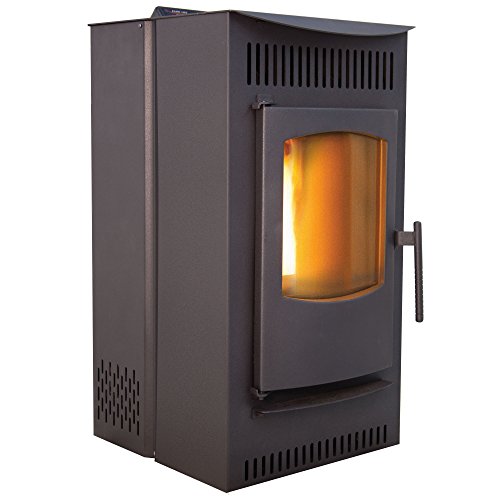 Castle 41278 Serenity Pellet Stove, 1,500 square ft. Heating Capability,