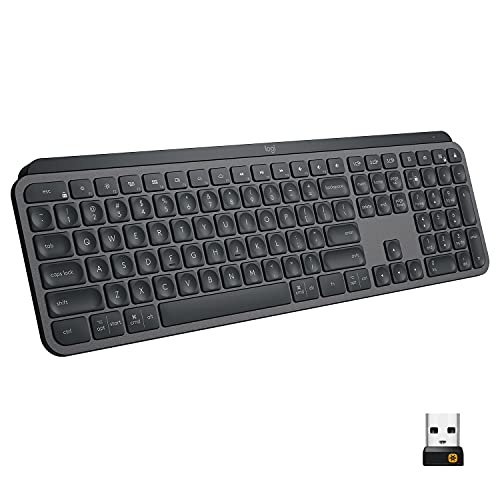 Logitech MX Keys Illuminated Wireless Keyboard with Bluetooth, USB-C -