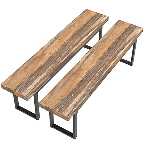 STHOUYN 59” Dining Bench Pair of 2 for 6-8 Person,