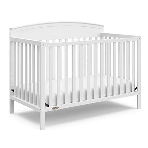 Graco Benton 5-in-1 Convertible Crib (White) – GREENGUARD Gold Certified,