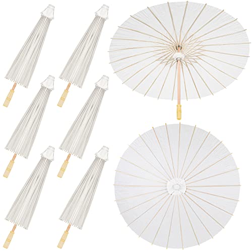 Sadnyy 33 Inches Paper Umbrellas Paper Decorative Chinese Japanese Parasol