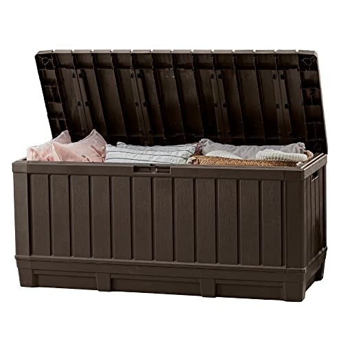 Keter Kentwood 92 Gallon Resin Deck Box-Organization and Storage for