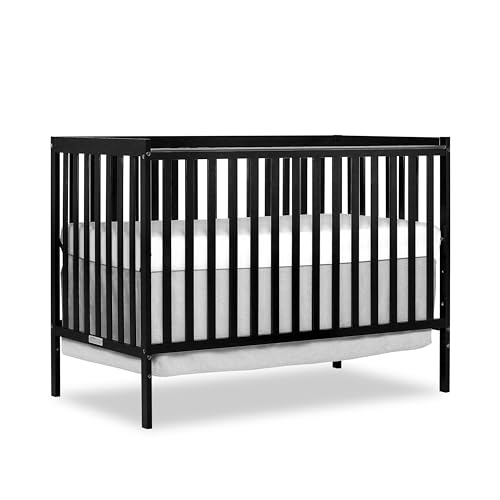 Dream On Me Synergy 5-In-1 Convertible Crib In Black, Greenguard