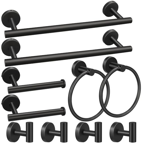 5/10/20pcs Bathroom Hardware Set, Matte Black/Brushed Nickel/Brushed Gold Bathroom Hardware