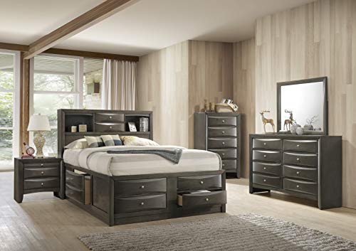 ACME Furniture Ireland Full Storage Bed, Gray Oak