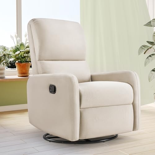 Jocisland Swivel Rocking Chair, Nursery Glider Chairs, Massage Rocker Recliner