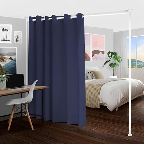 Room/Dividers/Now Zenfinit Curtain Divider Stand - Freestanding Vertical Tension Stand